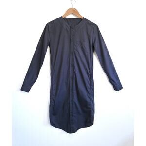 MM6 MAISON MARGIELA Cotton Poplin Pocket Midi Shirt Dress SSENSE 38 XS $530
